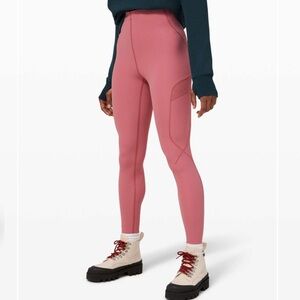 Lululemon Break a Trail Super High-Rise Tight 28" Brier Rose Size 8